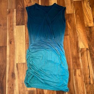 Blue ombré stretchy dress